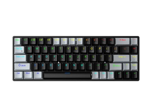 Aula F3268 Wired RGB Hot Swap Gray and Black Mechanical Gaming Keyboard