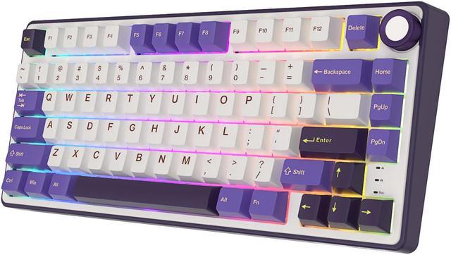 ROYAL KLUDGE RK R75 Mechanical Keyboard Wired with Volumn Knob, 75% TKL Custom Gaming Keyboard