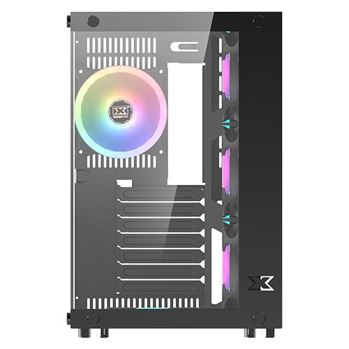 XIGMATEK Aquarius Plus Black Tempered Glass ATX Case With 7Fan