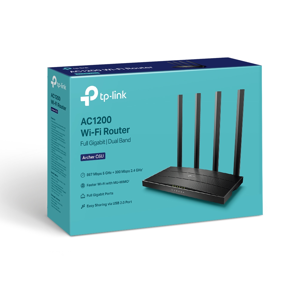 Tp-Link Archer C6U AC1200 Dual-Band Gigabit Router