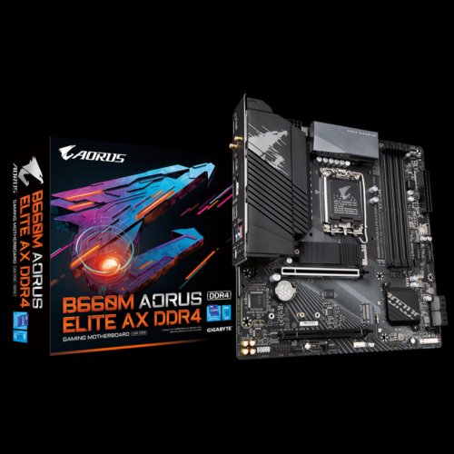 Gigabyte B660M AORUS ELITE AX DDR4 12TH Gen Intel Motherboard