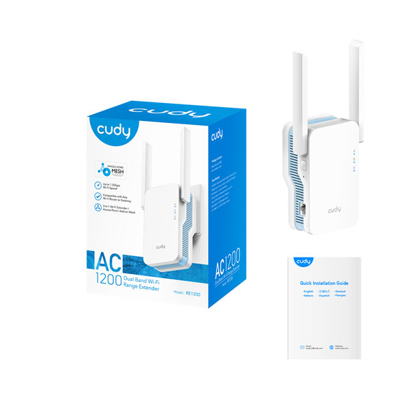 Cudy RE1200 AC1200 Dual Band Range Extender