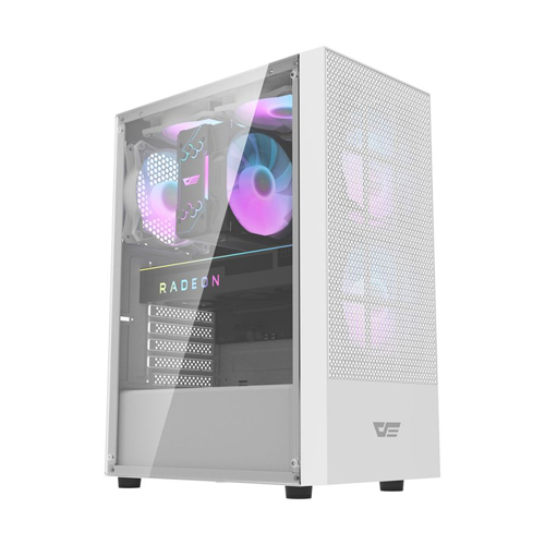 AIGO DARKFLASH A290 TEMPERED GLASS ATX CASE (WHITE)