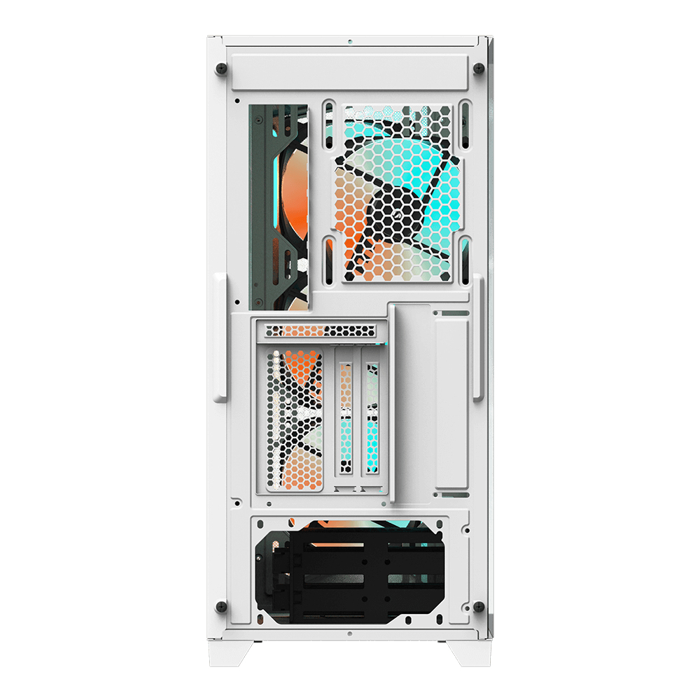 Gigabyte C301 GLASS White Tempered Glass Mesh RGB Case