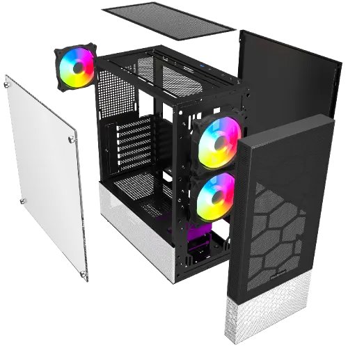 MaxGreen 833 Mid-Tower ARGB ATX Gaming Case