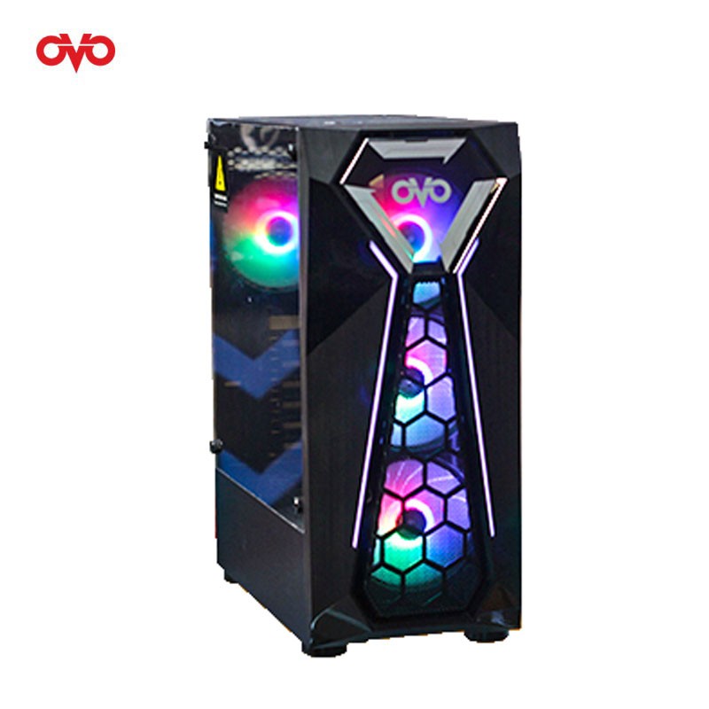 OVO E-335P MID Tower Case RGB Gaming Case