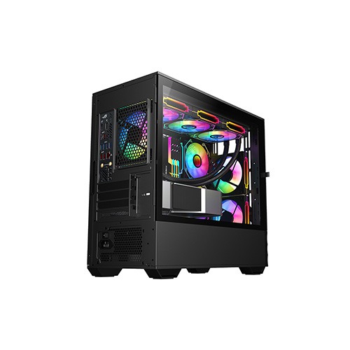 1STPLAYER D7 M-ATX RGB Gaming Case (Black)