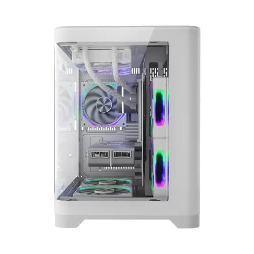 1ST Player UV5 M-ATX FCR ARGB Desktop Case (White)