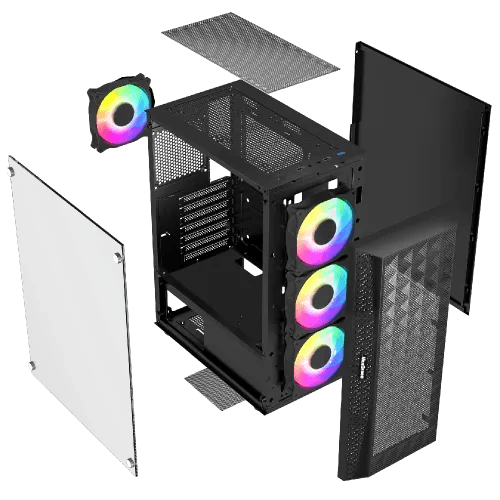 MaxGreen 2616 Mid-Tower ARGB ATX Gaming Case