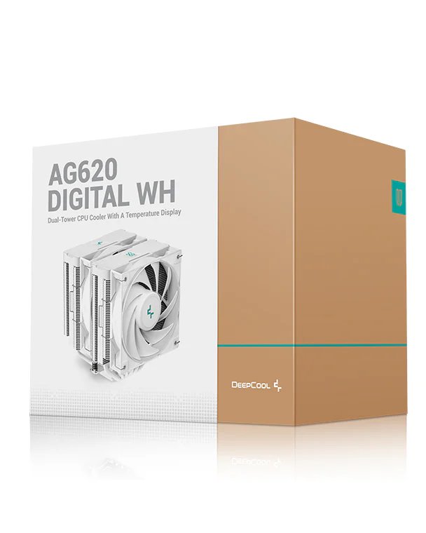 DeepCool AG620 DIGITAL WH DUAL TOWER CPU AIR COOLER