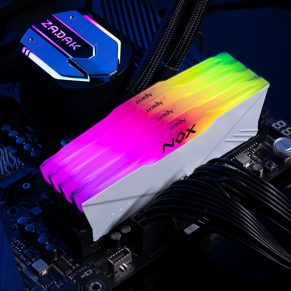 APACER DDR4 8GB 3200MHZ NOX RGB WHITE RAM