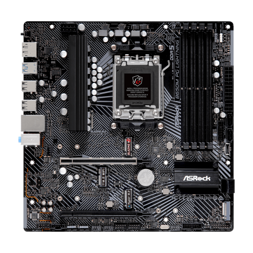 ASRock B650M PG Lightning AMD AM5 DDR5 Micro ATX Motherboard