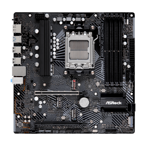 ASRock B650M PG Lightning AMD AM5 DDR5 Micro ATX Motherboard