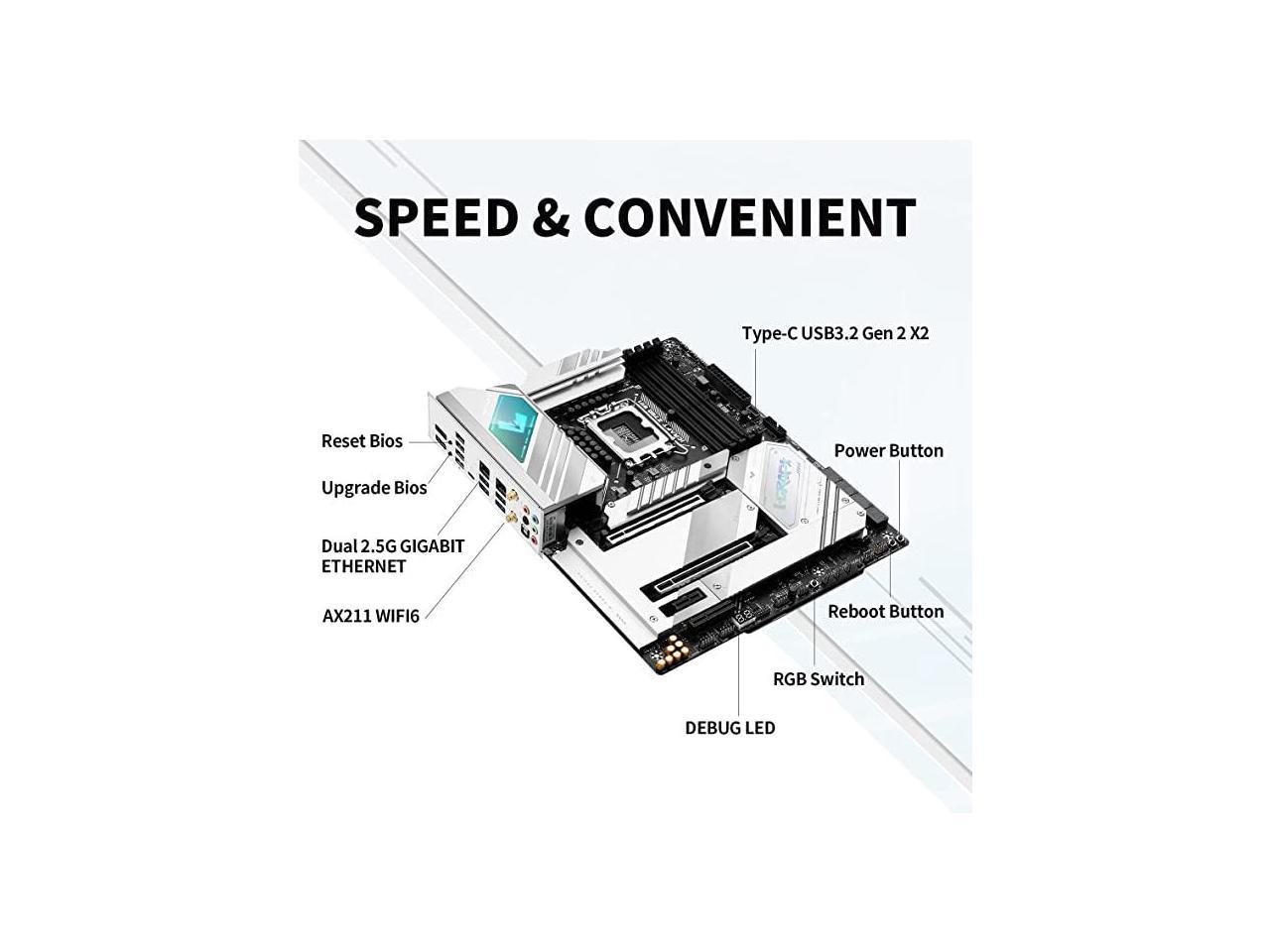 MAXSUN Motherboard Z790 iCraft WiFi Gaming PC Motherboard