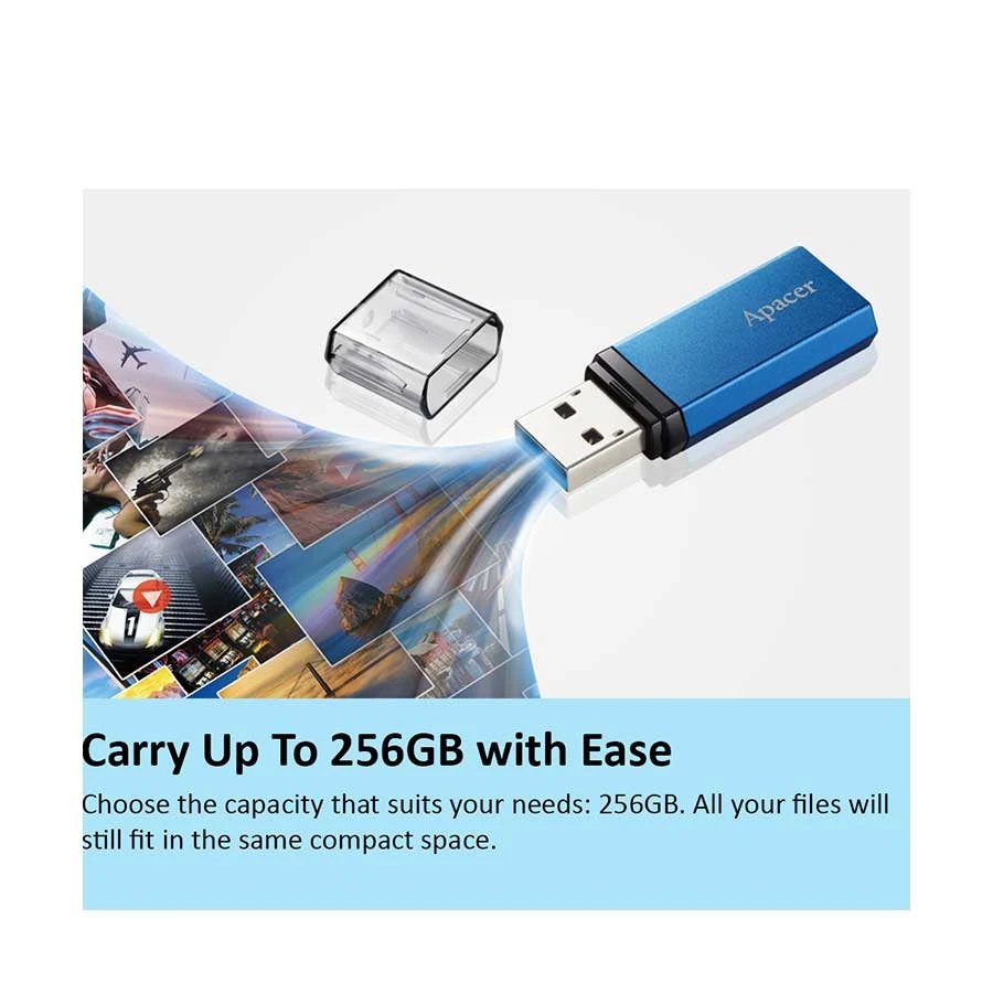 Apacer AH25C 256GB USB 3.2 Gen 1 Ocean Blue Pen Drive