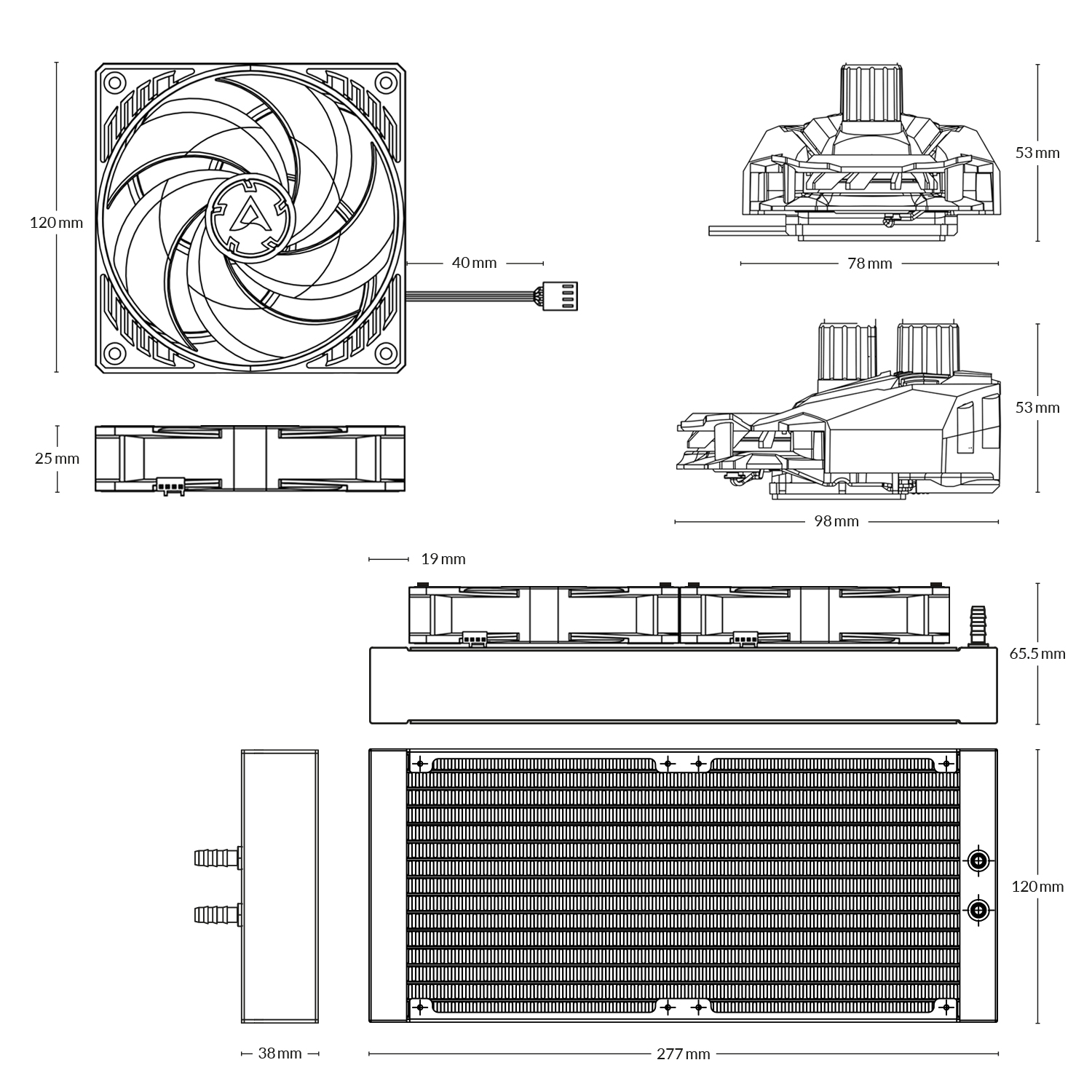 Arctic Liquid Freezer II 240 Multi-Compatible All-in-One CPU Cooler