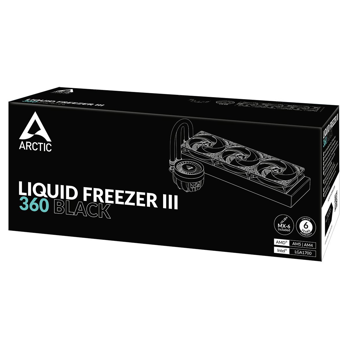 Arctic Liquid Freezer III 360 AIO Black Liquid CPU Cooler