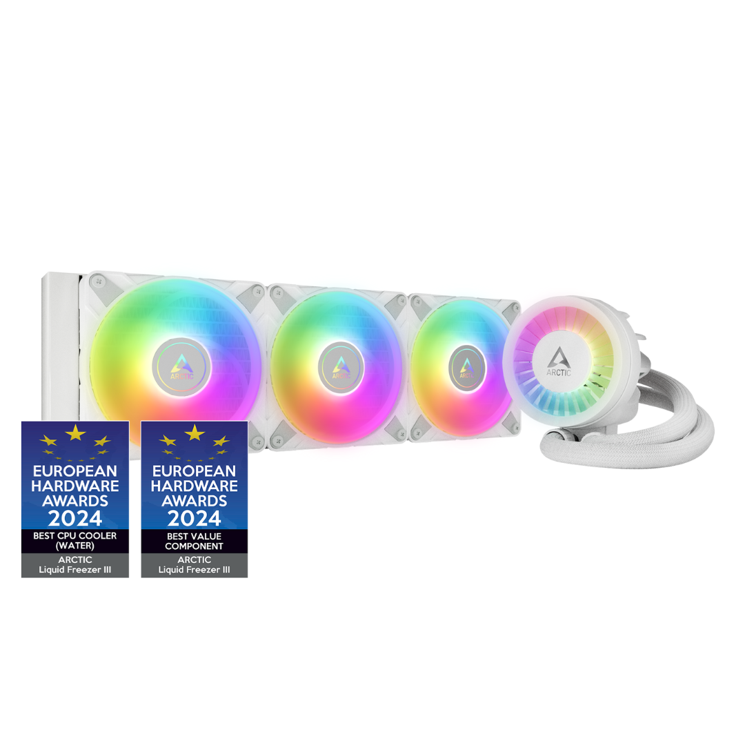 Arctic Liquid Freezer III 360MM ARGB Liquid CPU Cooler (White)