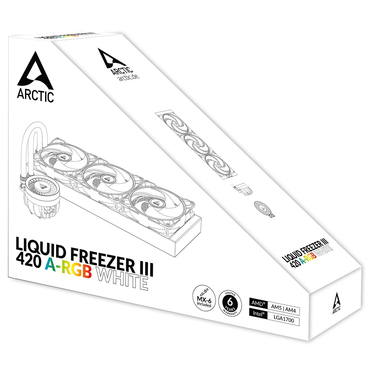 Arctic Liquid Freezer III 420MM ARGB Liquid CPU Cooler White