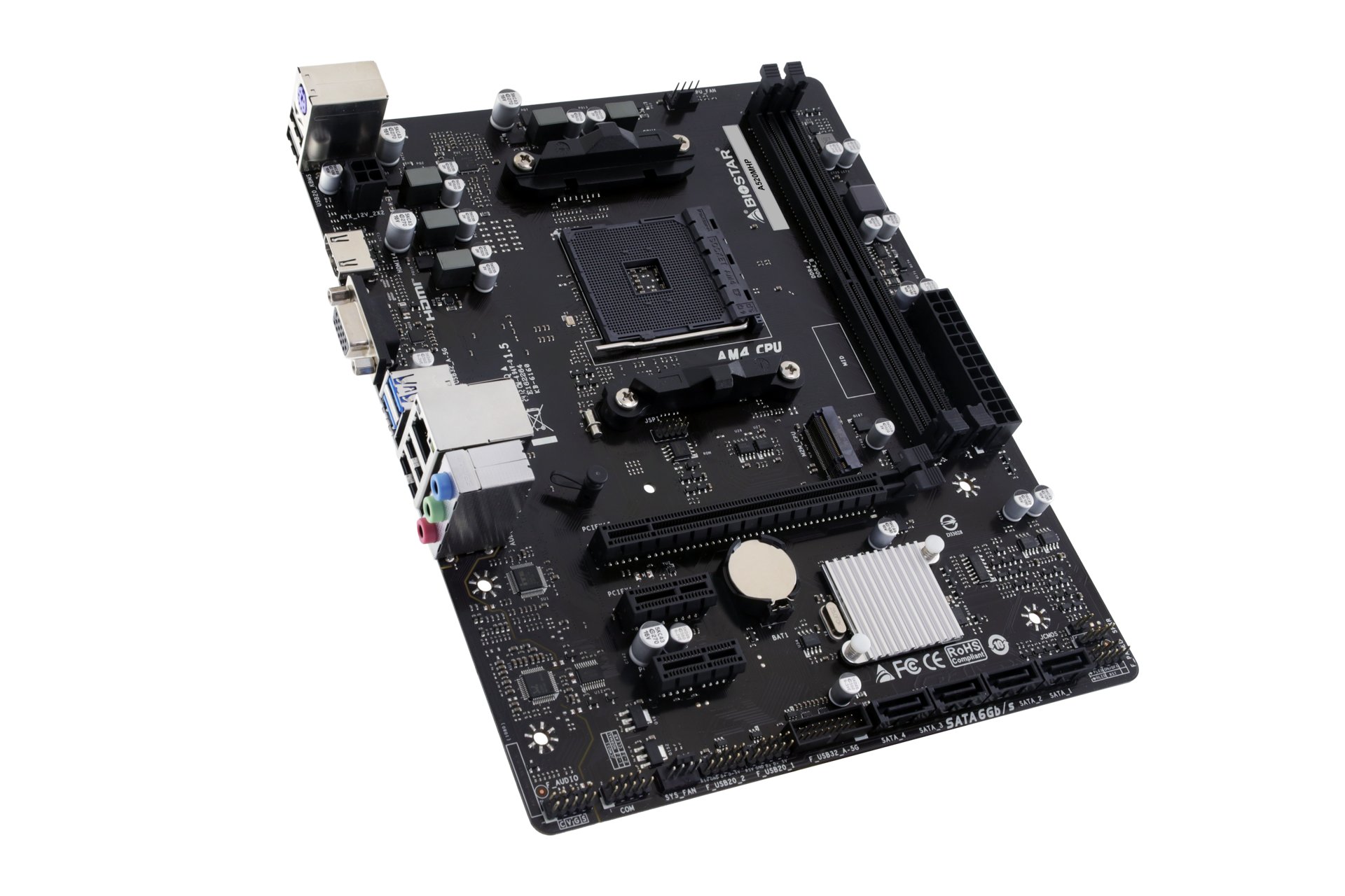 Biostar A520mhp V 6.0 Am4 Ddr4 Motherboard