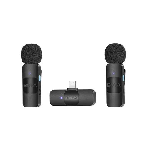 BOYA BY-V2 Ultracompact 2.4GHz Wireless Microphone System for iOS Device