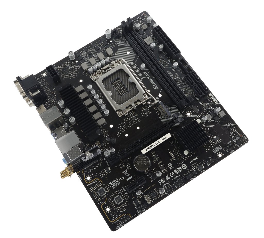 Biostar B760MX2-E D4 12th/13th/14th Gen micro atx motherboard