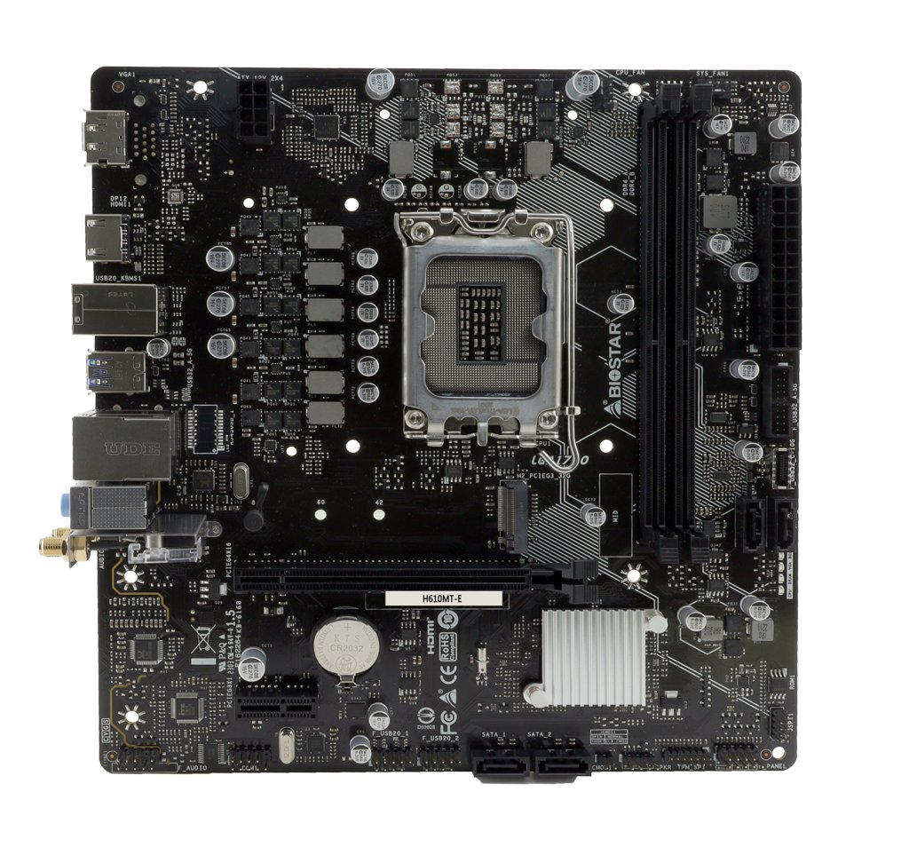 Biostar H610MT-E 12th/13th/14th Gen micro atx motherboard