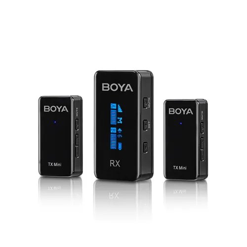 Boya BY-XM6-S2 Mini 2.4GHz Dual-Channel Wireless Microphone System