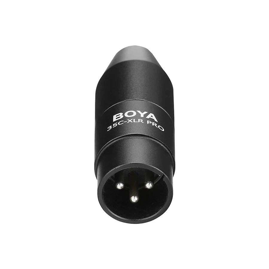 BOYA 35C-XLR Pro Mini-Jack to XLR Adapter with Power Converter