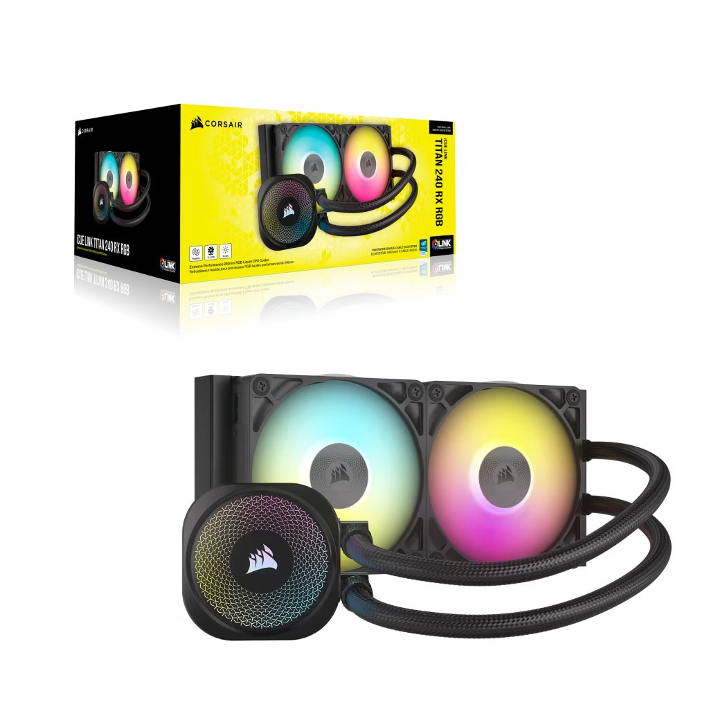 CORSAIR iCUE LINK TITAN 240 RX RGB AIO Liquid CPU Cooler