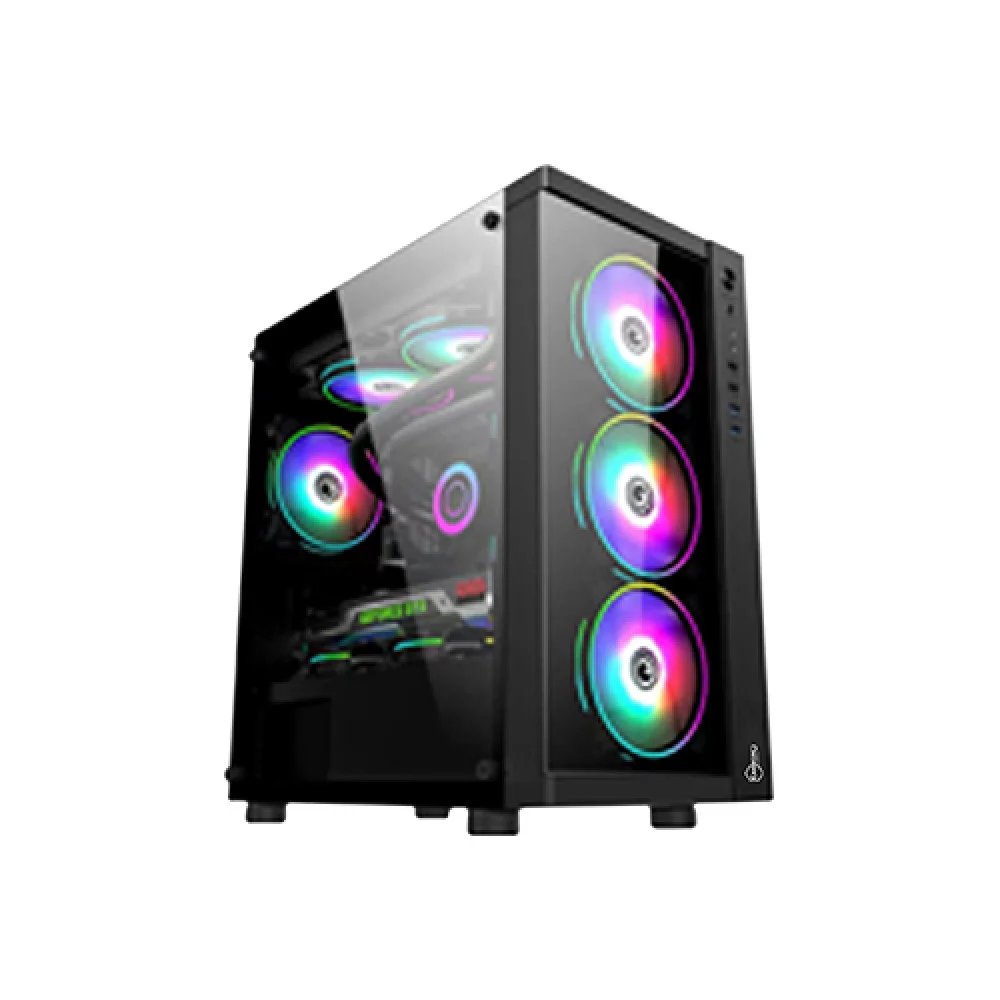 Carbono CG02XZ M-ATX Gaming Case Black