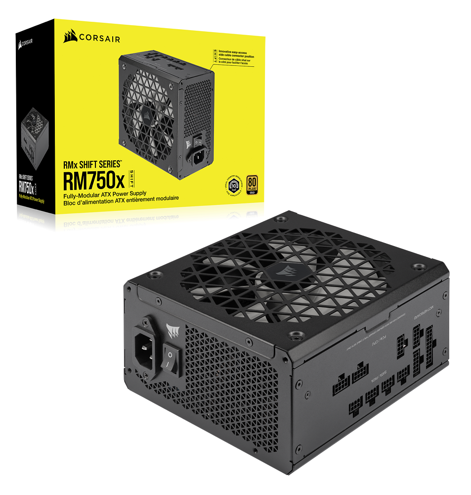 Corsair RM750x SHIFT 750W 80 PLUS Gold Fully Modular ATX Power Supply