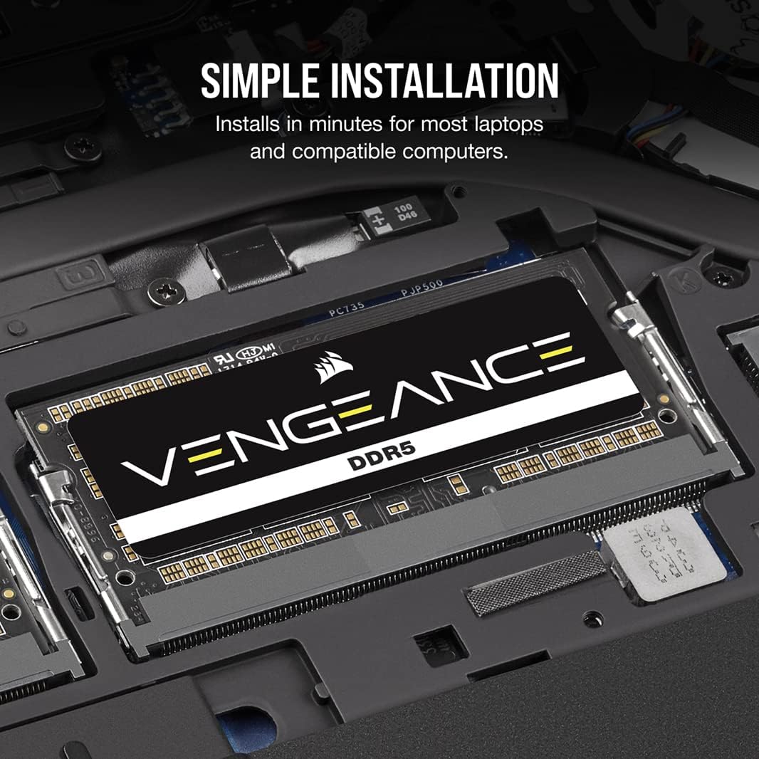 Corsair VENGEANCE 16GB 5200MHz DDR5 SODIMM Laptop RAM