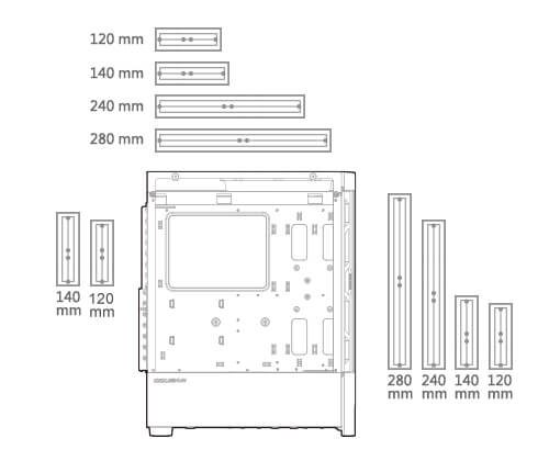 Cougar Airface RGB Mid Tower E-ATX Gaming Casing White