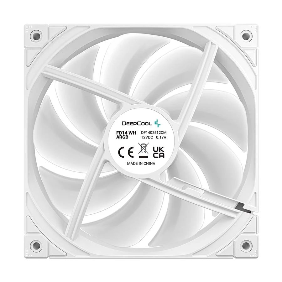 Deepcool FD14 ARGB WH (1xFAN) White Casing Cooling Fan