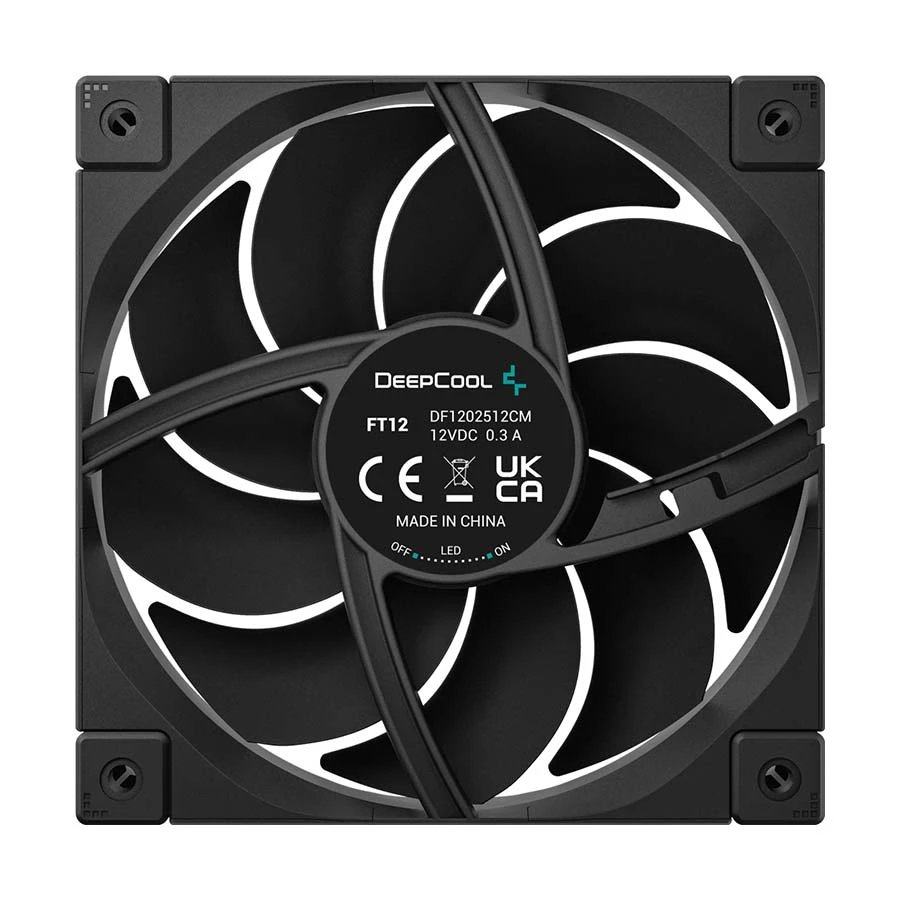 Deepcool FT12 (1xFAN) Black Casing Cooling Fan