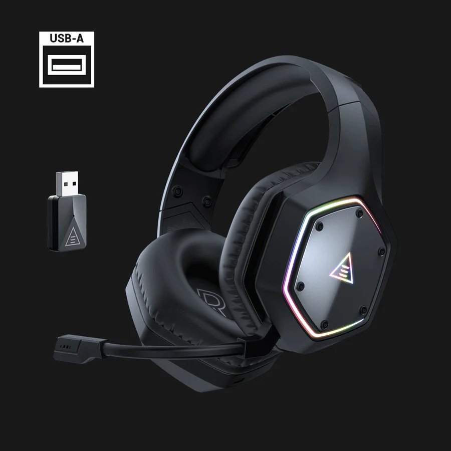 EKSA E1000 WT True 2.4 GHz Wireless Gaming Headset with ENC