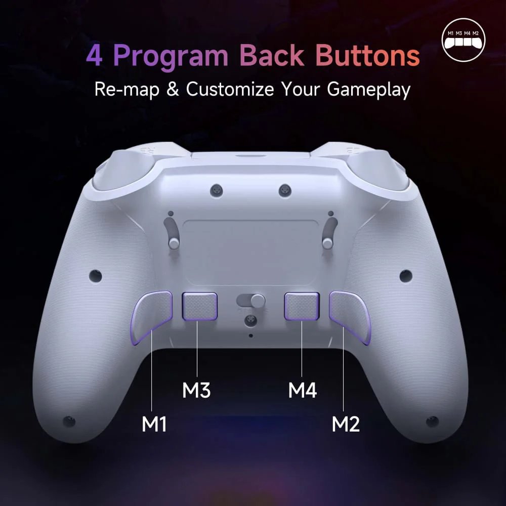 EasySMX X20 Multiplatform Gaming Controller with Tigger Lock And Hall Effect Sensors [Dual Hall Joysticks and Dual Hall Trigger]