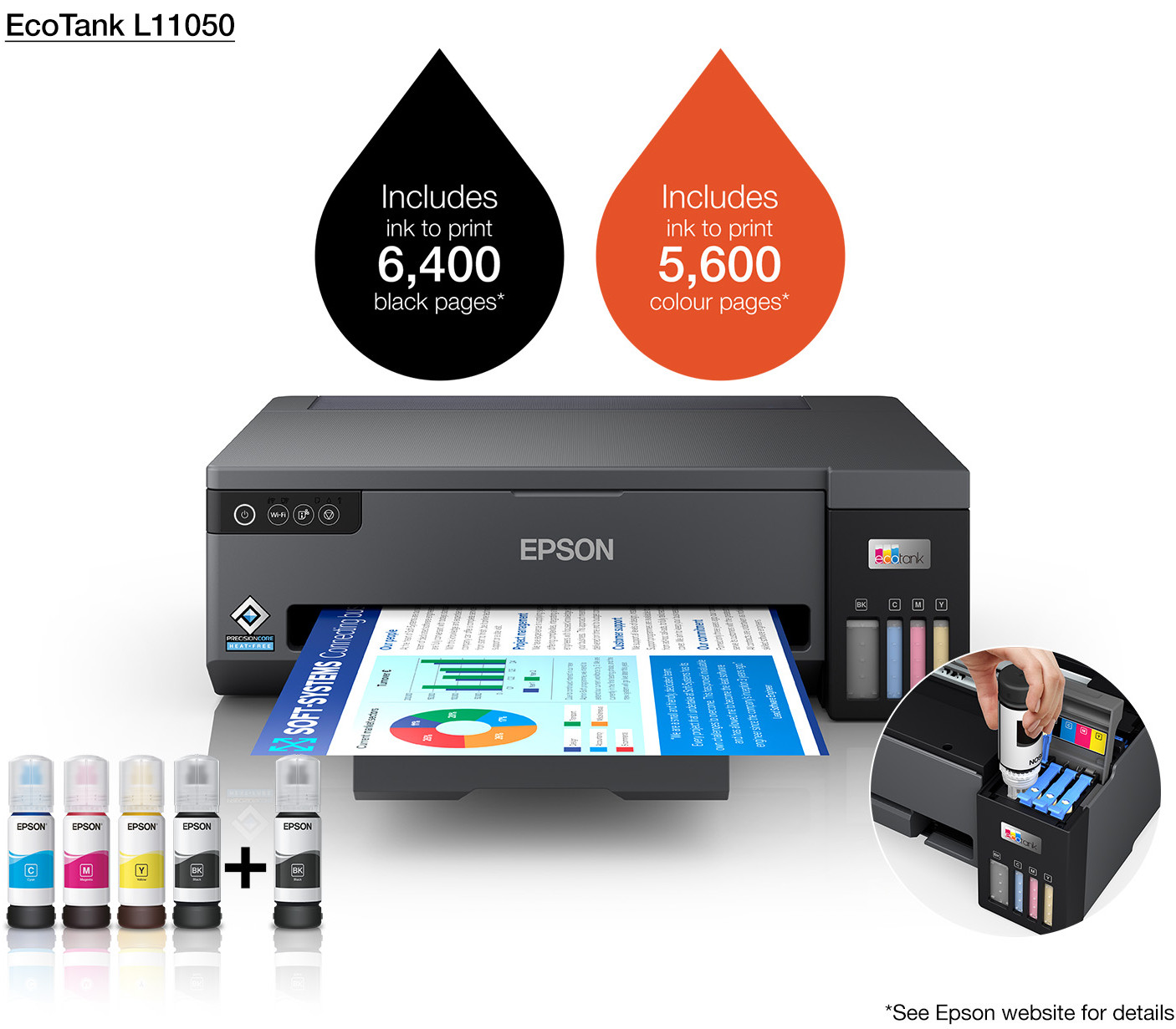 Epson EcoTank L11050 A3 Wi-Fi Ink Tank Printer