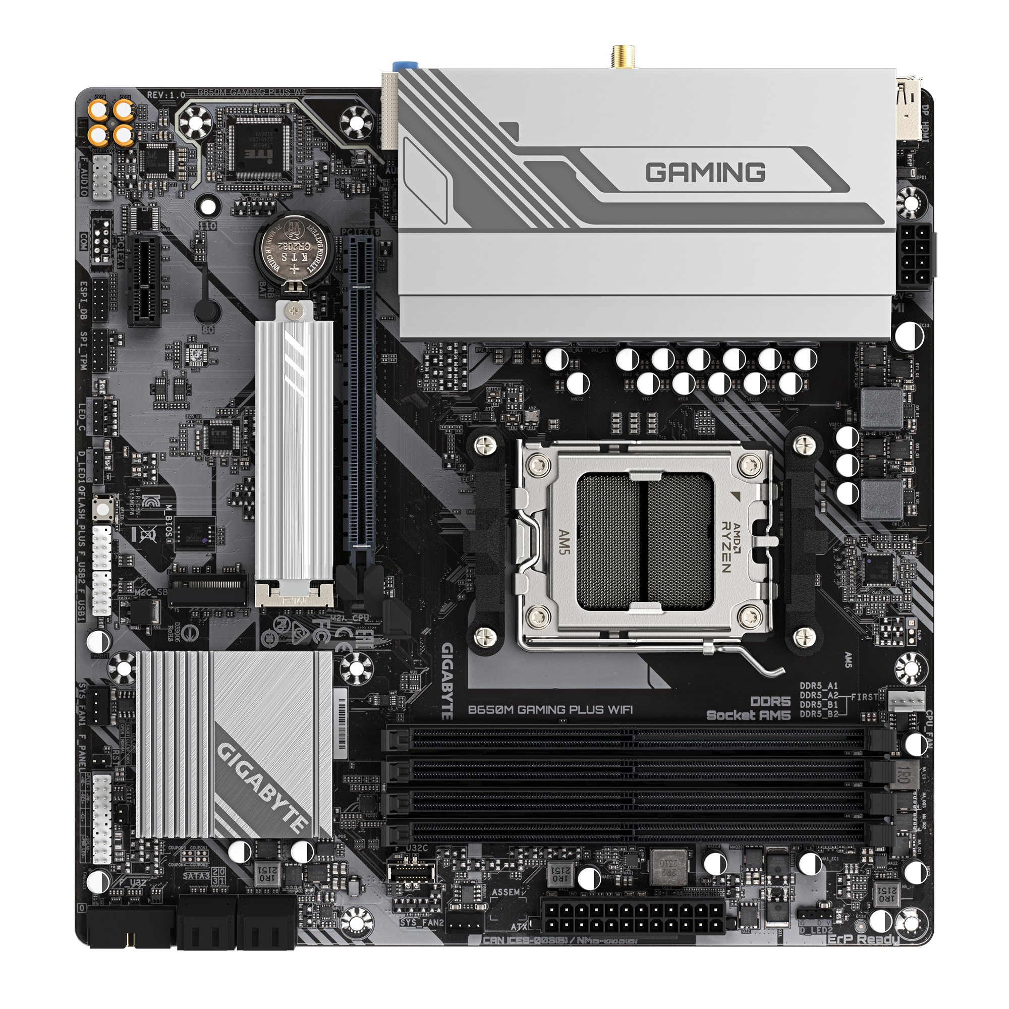 GIGABYTE B650M GAMING PLUS WIFI DDR5 AM5 Motherboard