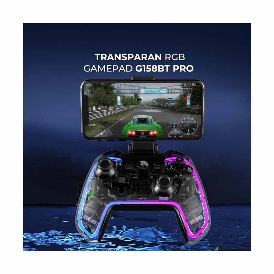 Havit G158BT Pro Transparent RGB Bluetooth Vibration Gamepad