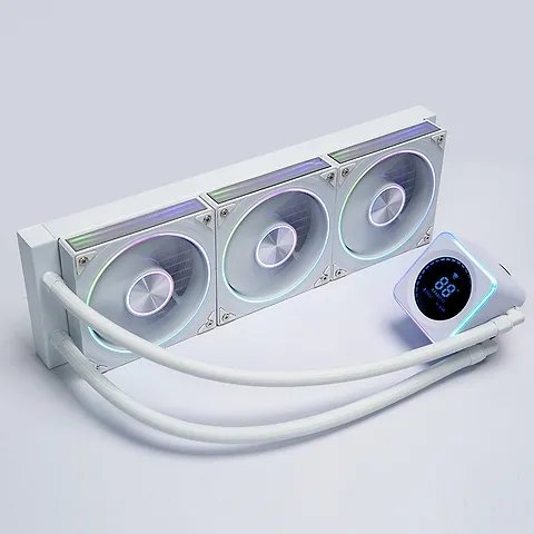 Jungle Leopard Astrobeat 360 Digital ARGB AIO Liquid Cooler White