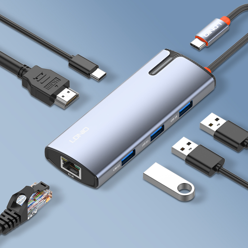 LDNIO DS-16H 6 In 1 USB C Docking Station