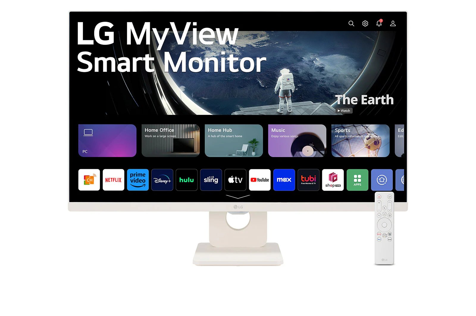 LG 27SR50F-W 27" FHD IPS Smart Monitor with webOS