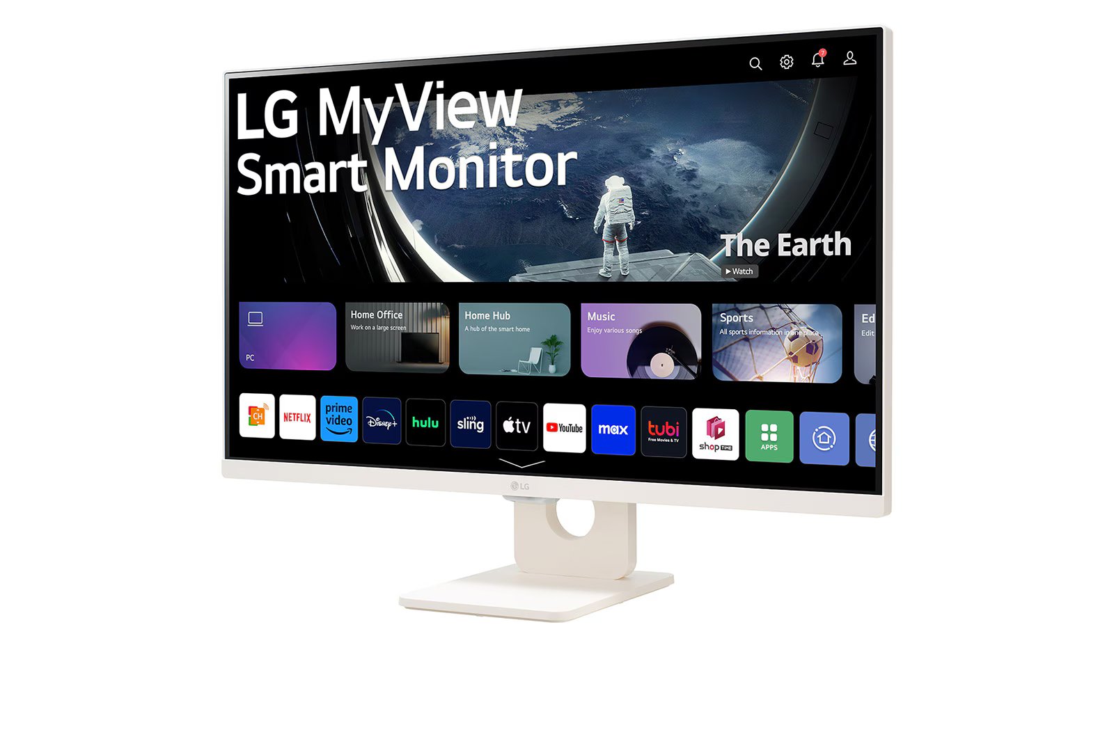 LG 27SR50F-W 27" FHD IPS Smart Monitor with webOS