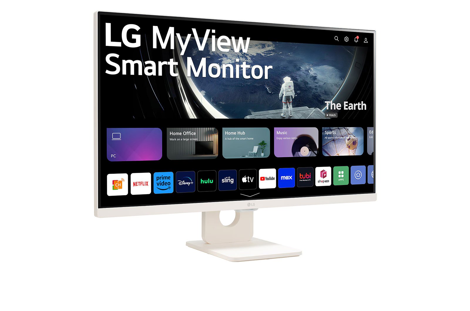 LG 27SR50F-W 27" FHD IPS Smart Monitor with webOS