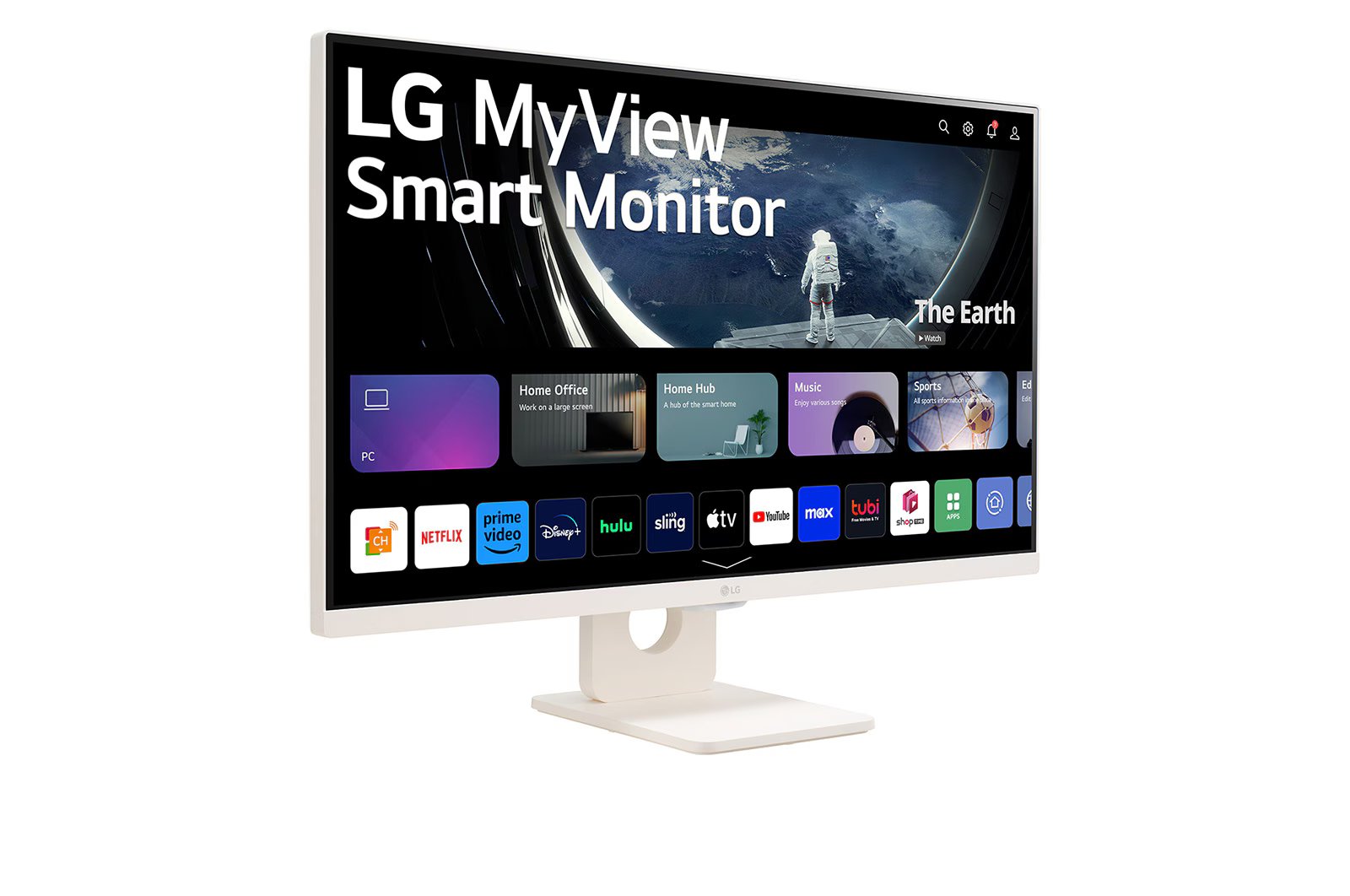 LG 27SR50F-W 27" FHD IPS Smart Monitor with webOS