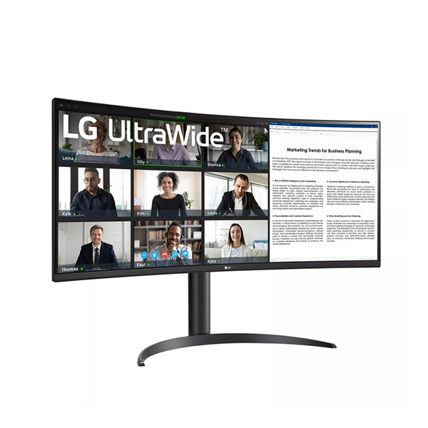 LG 34WR55QK-B 34-inch WQHD 100Hz UltraWide Curved Monitor