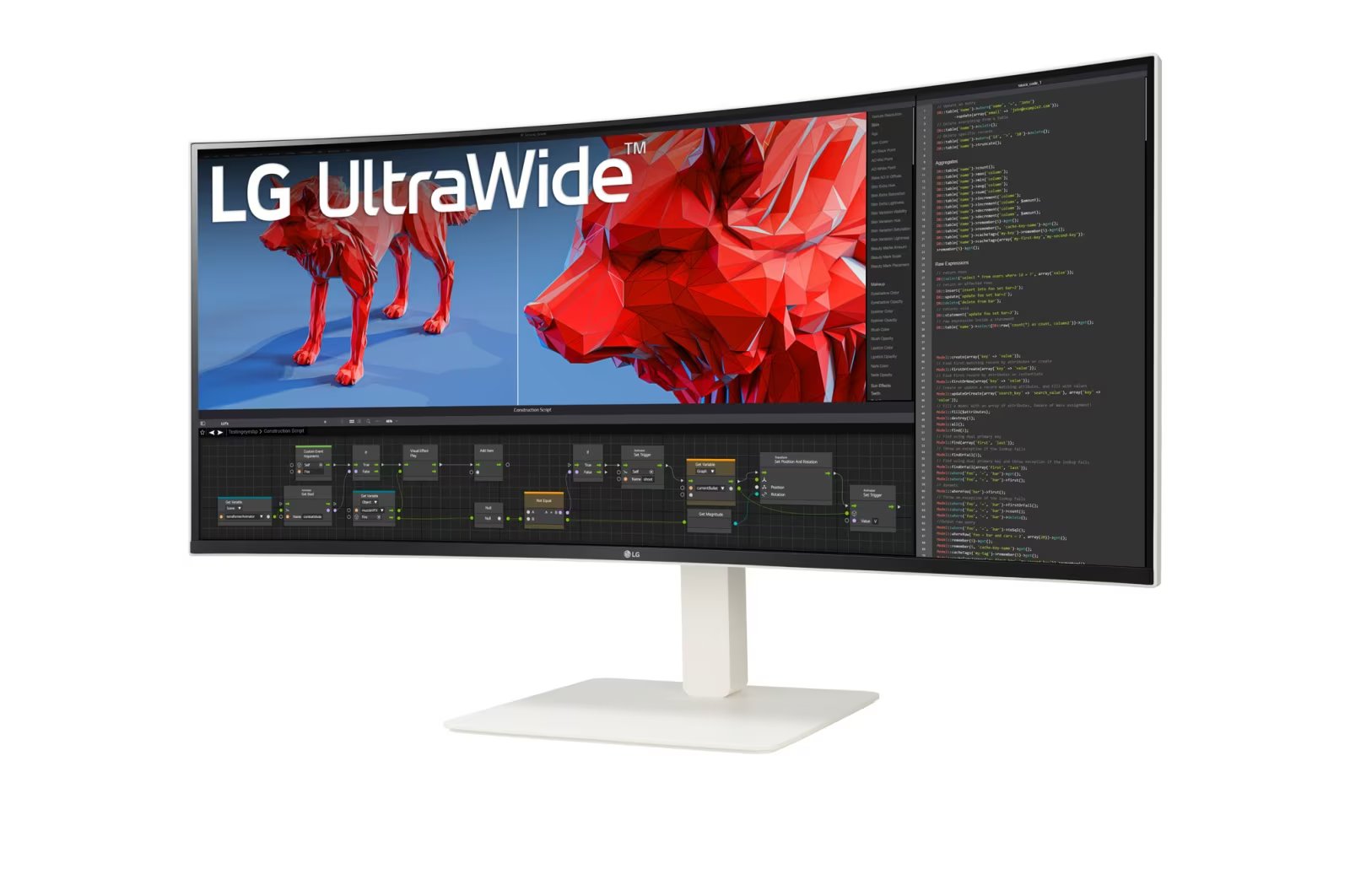 LG 38WR85QC-W 38 Inch WQHD HDR 144Hz IPS Curved Monitor