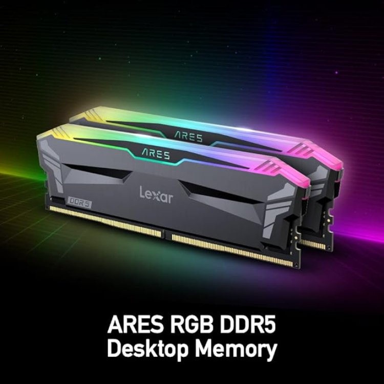 Lexar ARES 32GB (16x2) 6000Mhz DDR5 RGB Gaming Desktop RAM